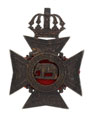 Helmet plate, South Indian Railway Volunteer Rifle Corps, 1884-1901