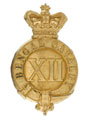 Helmet badge, 12th Regiment of Bengal Cavalry, 1861-1901
