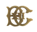 Side cap badge, officer, 12th Cavalry, 1901-1922