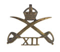 Cap badge, 12th Cavalry, 1901-1922