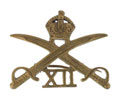 Cap badge, other ranks, 12th Cavalry, 1901-1922