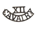 Shoulder title, 12th Cavalry, 1903-1922