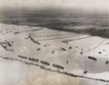 Aerial view of the prefabricated port or 'Mulberry B' at Arromanches, 1944