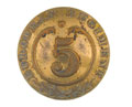 Button, other ranks, 5th Bengal European Regiment, 1858-1860