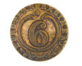 Button, other ranks, 6th Bengal European Regiment, 1858-1861