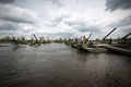 M3 Amphibious Rigs form a pontoon bridge, Germany, 2016