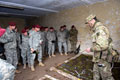16 Air Assault Brigade briefing with American observers, Exercise RED PREPARE, Stanford Training Area, Norfolk, 2015