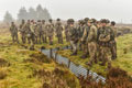Training in a trench system at the Infantry Battle School, Brecon, Wales, 2016