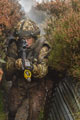 Training in a trench system at the Infantry Battle School, Brecon, Wales, 2016