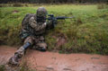 Live firing, 21 Special Air Service selection course at SENTA (Sennybridge Training Area), Wales, 2015