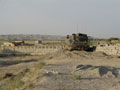 Scimitar tank in a defensive position, Helmand Province, Afghanistan, 2006