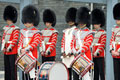 Drummers from the 1st Battalion Welsh Guards, National Assembly, Cardiff, 2016