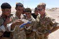Royal Welch Fusiliers visit an Iraqi Police facility, Al Amarah, Iraq, 4 July 2004