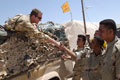 Royal Welch Fusiliers visit an Iraqi Police facility, Al Amarah, Iraq, 4 July 2004