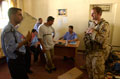 Royal Welch Fusiliers visit an Iraqi Police facility, Al Amarah, Iraq, 4 July 2004