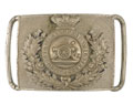 Waistbelt clasp, officer, Middlesex Artillery Volunteers, 1860-1891