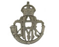 Collar badge, officer, Hyderabad Rifles, 1901-1947