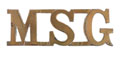 Shoulder title, Malay State Guides, 1896-1919