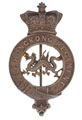 Helmet badge, British officer, The Hong Kong Regiment, 1900 (c)