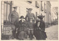 Captain Bowcher Clarke (standing right), with his family during leave in Plymouth, November 1914