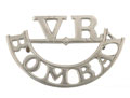 Shoulder title, Bombay Volunteer Rifle Corps, 1877-1917