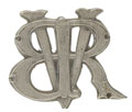 Helmet badge, Bombay Rifle Volunteer Corps, 1877-1907.