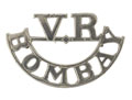 Shoulder title, Bombay Volunteer Rifle Corps, 1877-1917