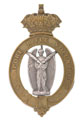 Helmet badge, Cawnpore Rifle Volunteers, 1877-1901