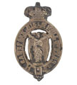 Collar badge, Cawnpore Rifle Volunteers, 1877-1901