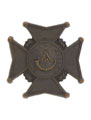 Helmet badge, Rangoon Volunteer Rifles, 1877 (c)
