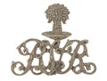 Pouch badge, Rangoon Volunteer Rifle Corps, 1877-1937