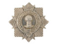 Collar badge, Rangoon Volunteer Rifles, 1877-1937