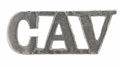 Shoulder title, Cossipore Artillery Volunteers, 1884-1917