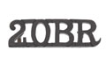 Shoulder title, 20th Burma Rifles, 1922-1937