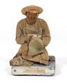 'Dirzee, or Tailor', terracotta figurine, India, 1880 (c)