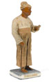 'Chuprassee, or Messenger', terracotta figurine, India, 1880 (c)