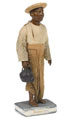 'Bearer or Valet', terracotta figurine, India, 1880 (c)
