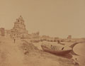 The Chattar Manzil used as a Field Hospital, showing the King's Boat, Lucknow, 1858
