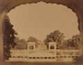A view of the garden at Dilkoosha Palace, Lucknow, 1858