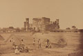 The Mess House showing the fortifications, Lucknow, 1858