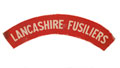 Shoulder title, Lancashire Fusiliers, Lance Corporal Marjorie Buy, Auxiliary Territorial Service, 1945