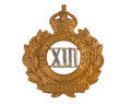 Officer's cap badge, 13th Hussars, 1910 (c)