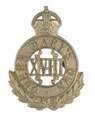 Cap badge, other ranks, 18th (Queen Mary's Own) Hussars, 1910-1922