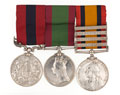 Medal group awarded to Battery Sergeant Major W Smith, Royal Artillery and Elswick Battery, 1st Northumberland Artillery Volunteers, 1878-1901