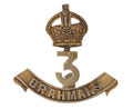 Cap badge, officer, 3rd Brahmans, 1901-1922