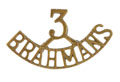 Shoulder title, 3rd Brahmans, 1901-1922