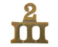 Shoulder title, 2nd Battalion, 3rd Gaur Brahmans, 1918-1920