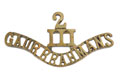 Shoulder title, 2nd Battalion, 3rd Gaur Brahmans, 1918-1920