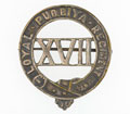 Pugri badge, 17th (The Loyal Purbiah) Regiment of Bengal Infantry, 1891-1898