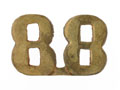 Shoulder title, 88th Carnatic Infantry, 1903-1922